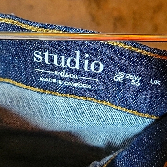 Denim Co Easy Stretch Denim Straight Leg 5 Pocket Jeans PLUS 26W - Picture 6 of 8